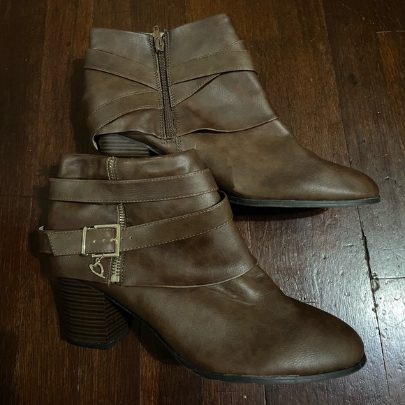 Dark brown women’s ankle boots size 12 - Picture 4 of 10